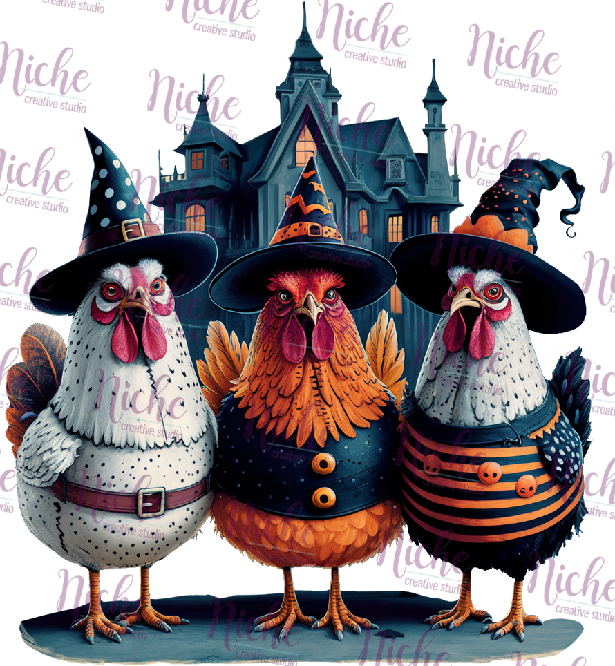 -HAL5271 Halloween Chick Decal