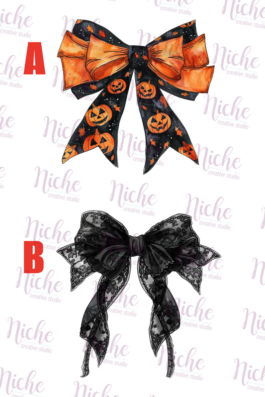 -HAL5286 Halloween Bow Decal