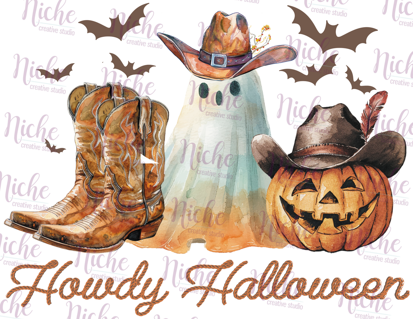 -HAL5296 Howdy Halloween Decal