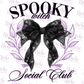 -HAL5325 Spooky Witch Social Club Decal