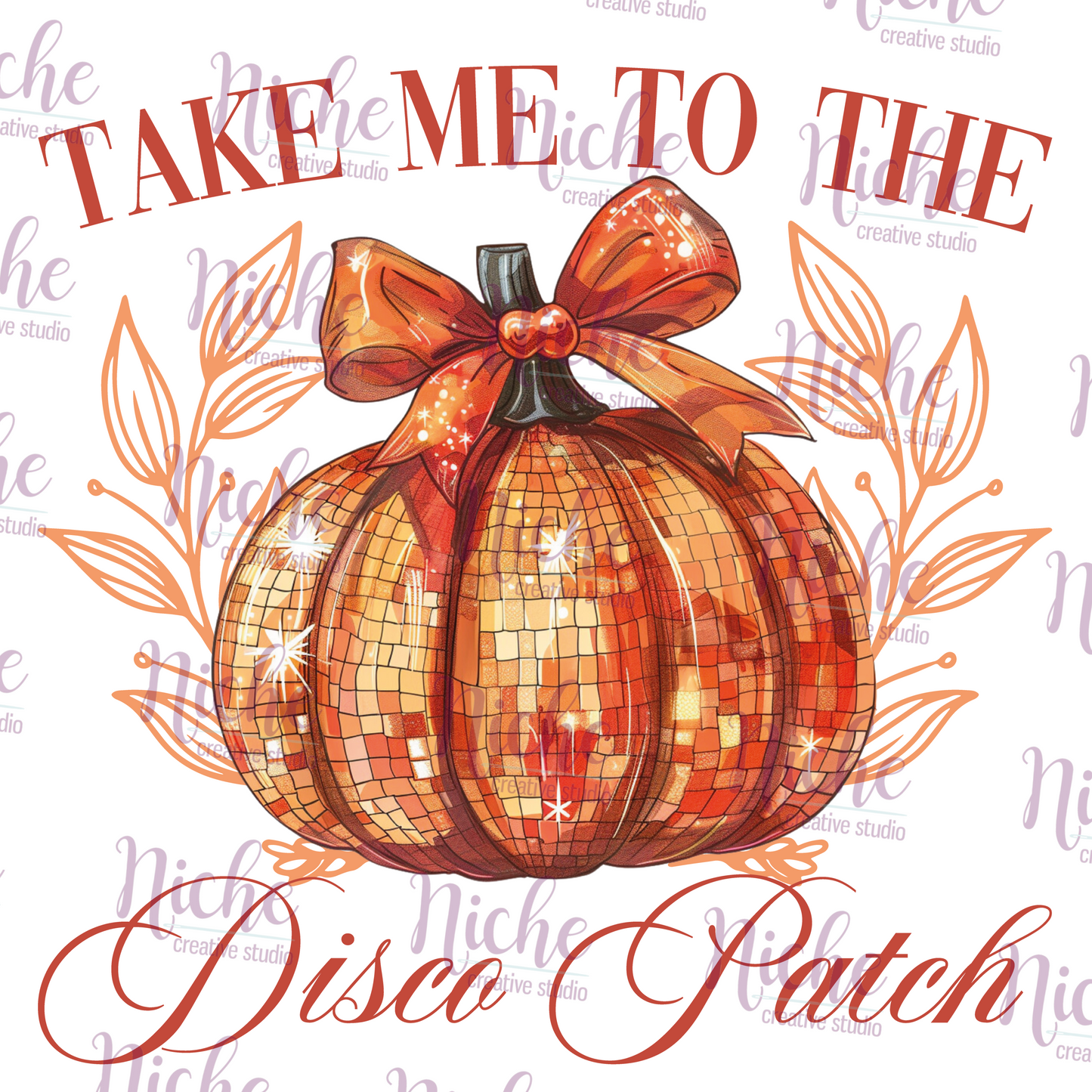 -HAL5340 Disco Pumpkin Patch Decal