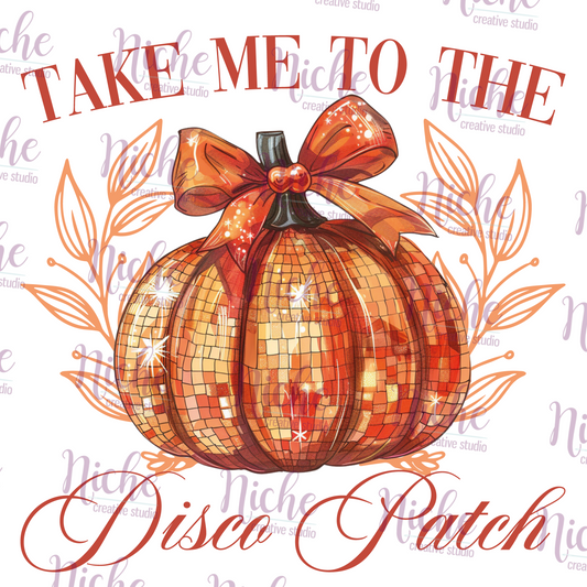 -HAL5340 Disco Pumpkin Patch Decal