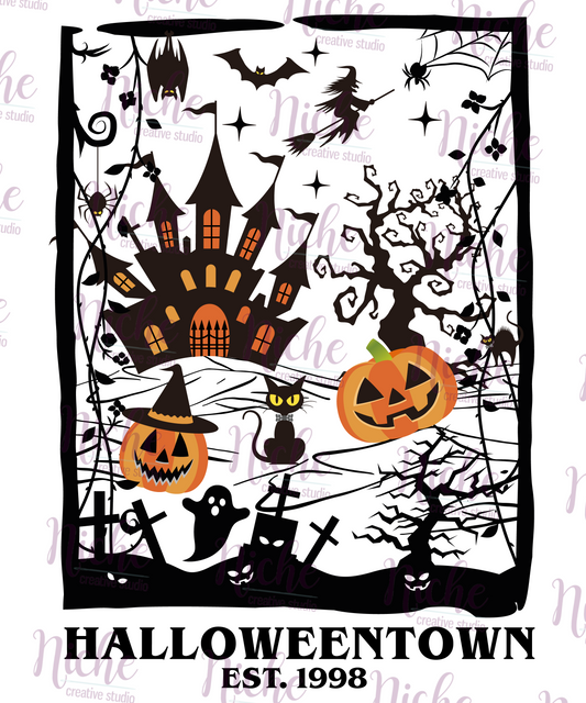 -HAL5341 Halloweentown Est 1998 Decal