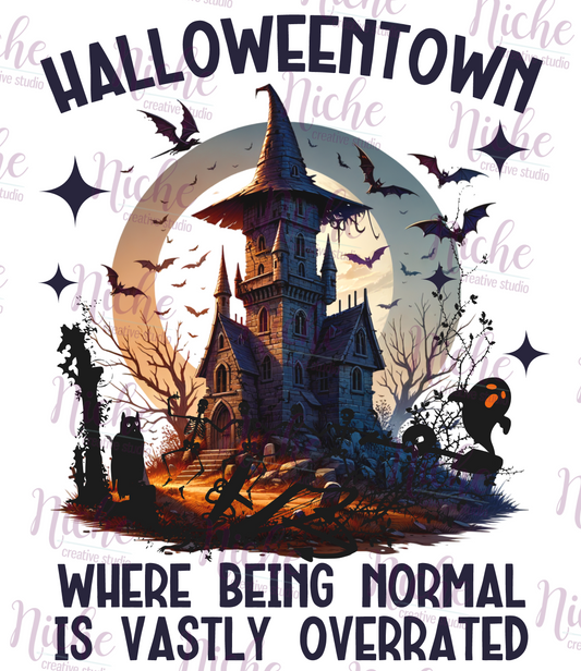 -HAL5342 Halloweentown Overrated Decal