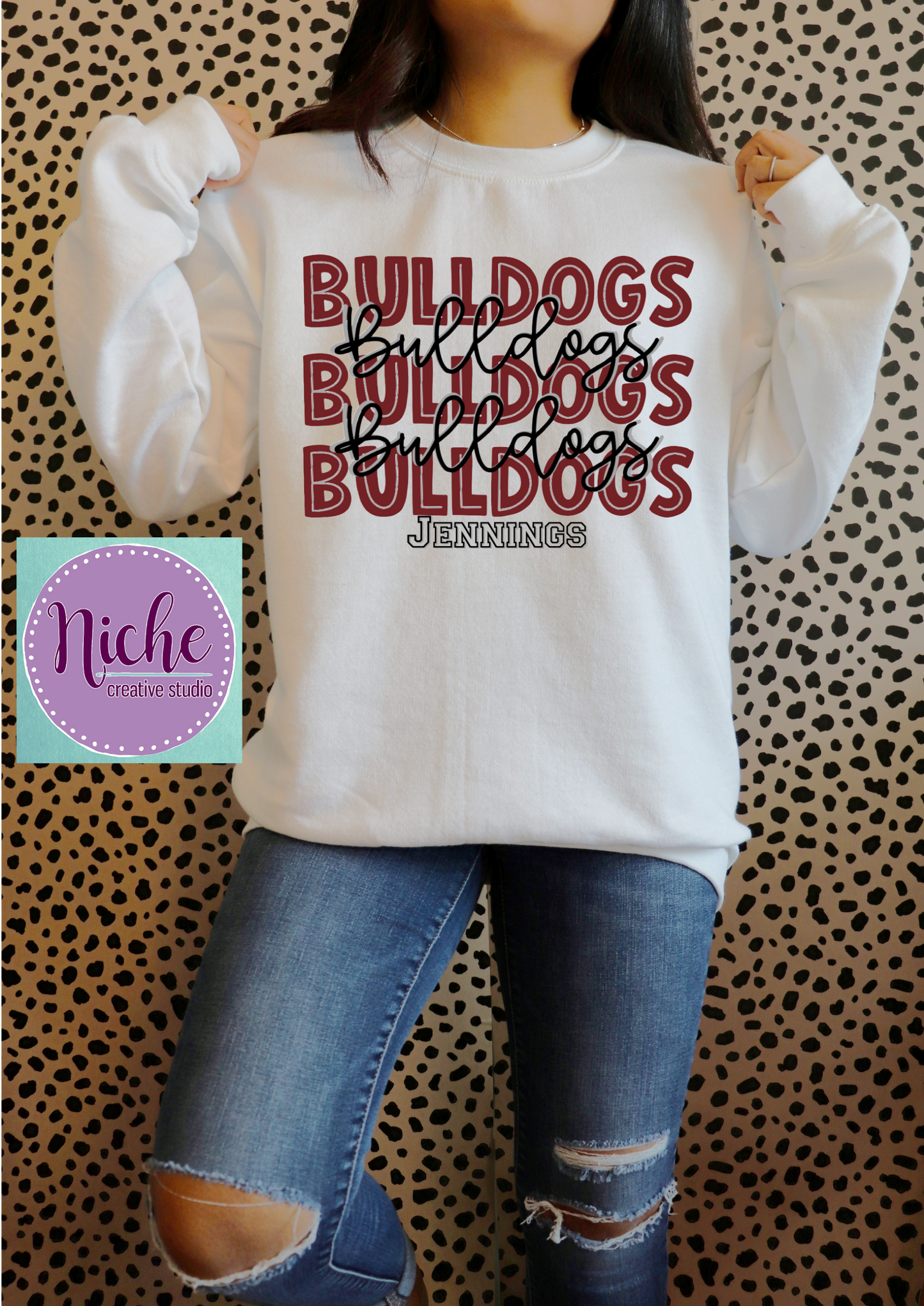 -JEN3042 Jennings Bulldogs Decal