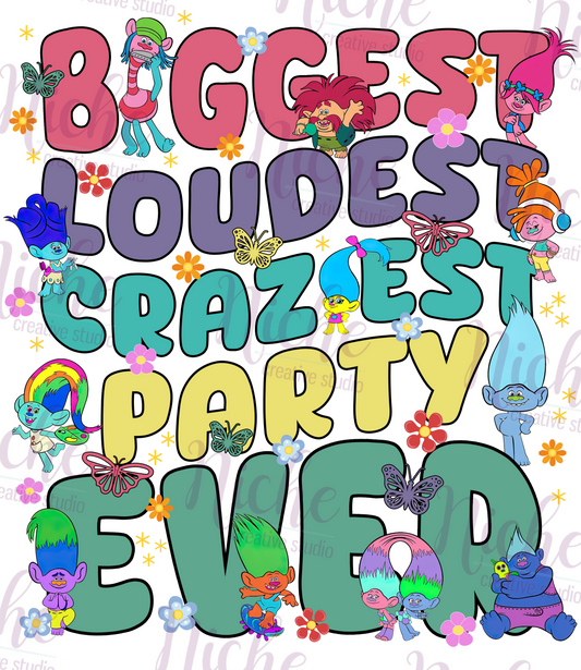 -KID5151 Biggest Loudest Party Decal