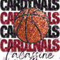 -LAC3089 Lacassine Cardinals Basketball Decal