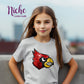 -LAC6031 Lacassine Cardinals Decal