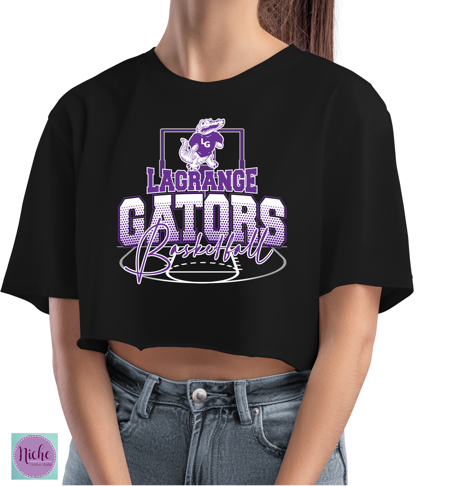 -LAG6024 Lagrange Gators Basketball Decal