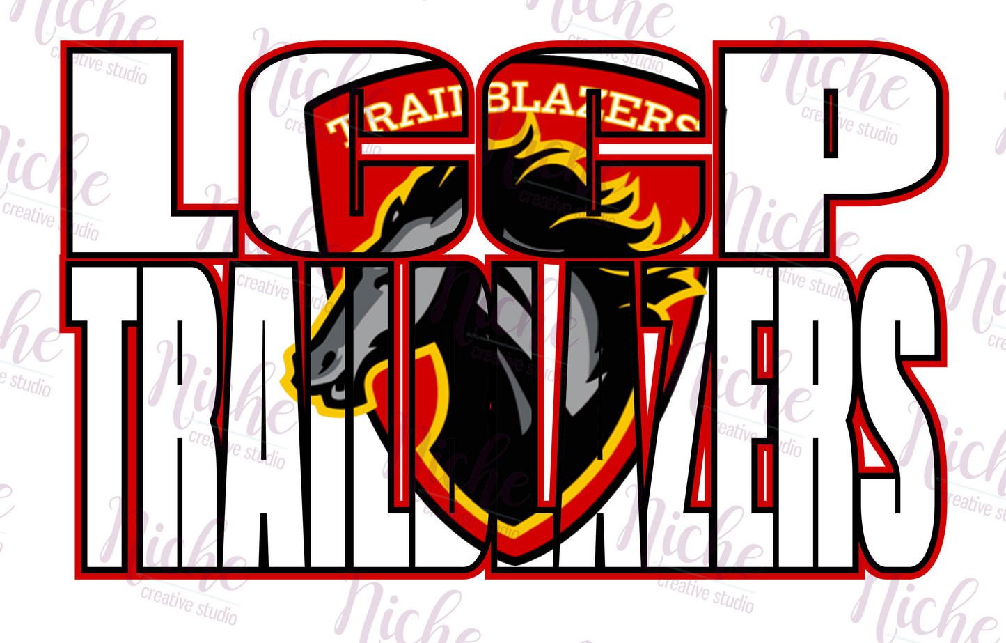 -LCCP5112 LCCP Trailblazers- Knock Out Decal