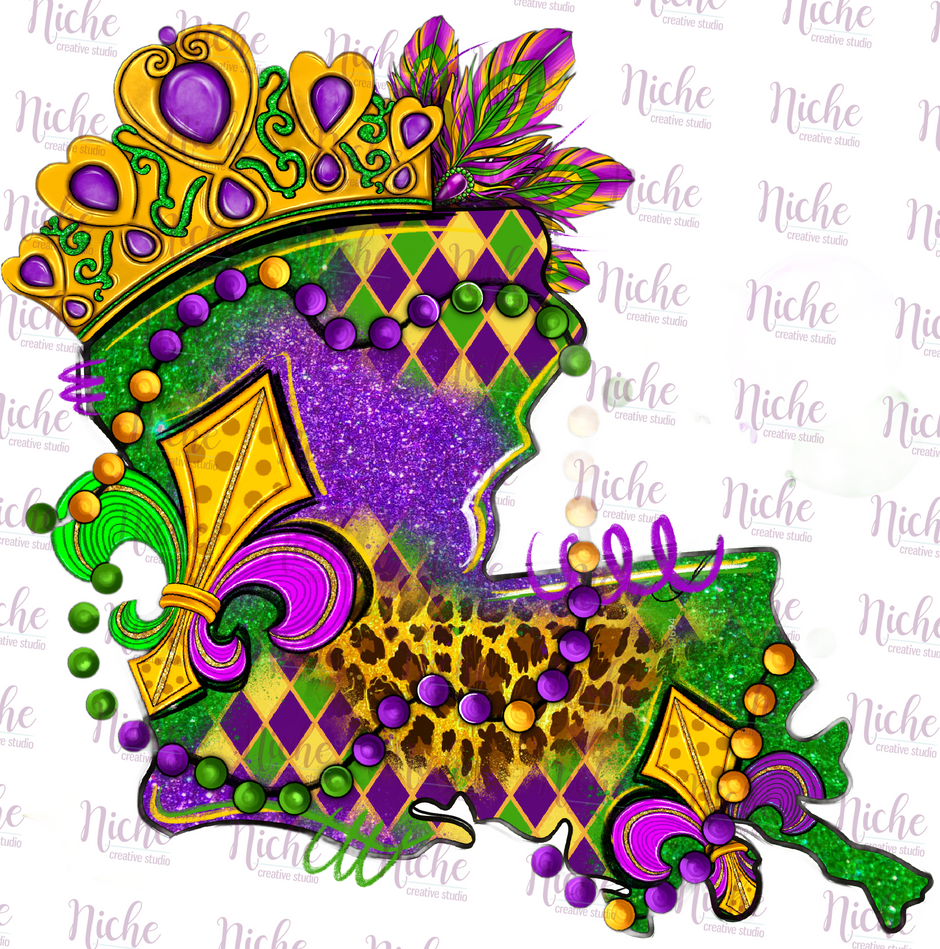 mardi gras decals