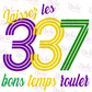 -MAR1250 Laissez 337 Mardi Gras Decal