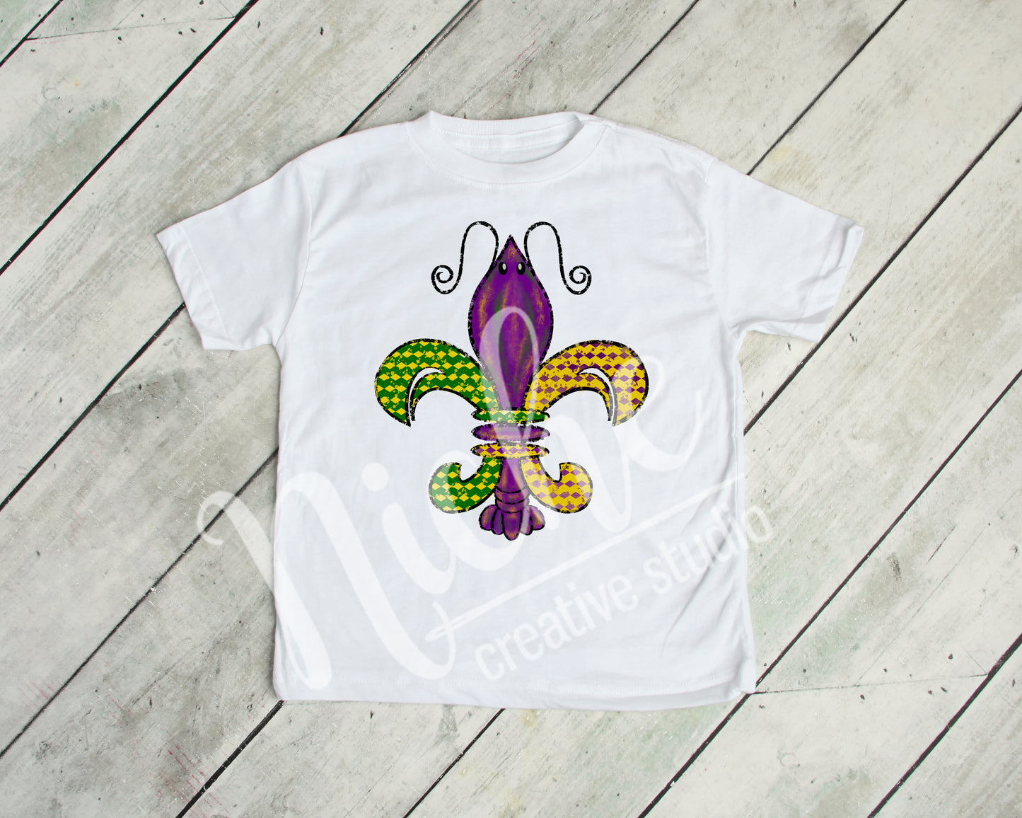 -MAR1255 Crawfish Fleur de Lis Decal – Niche Creative Studio