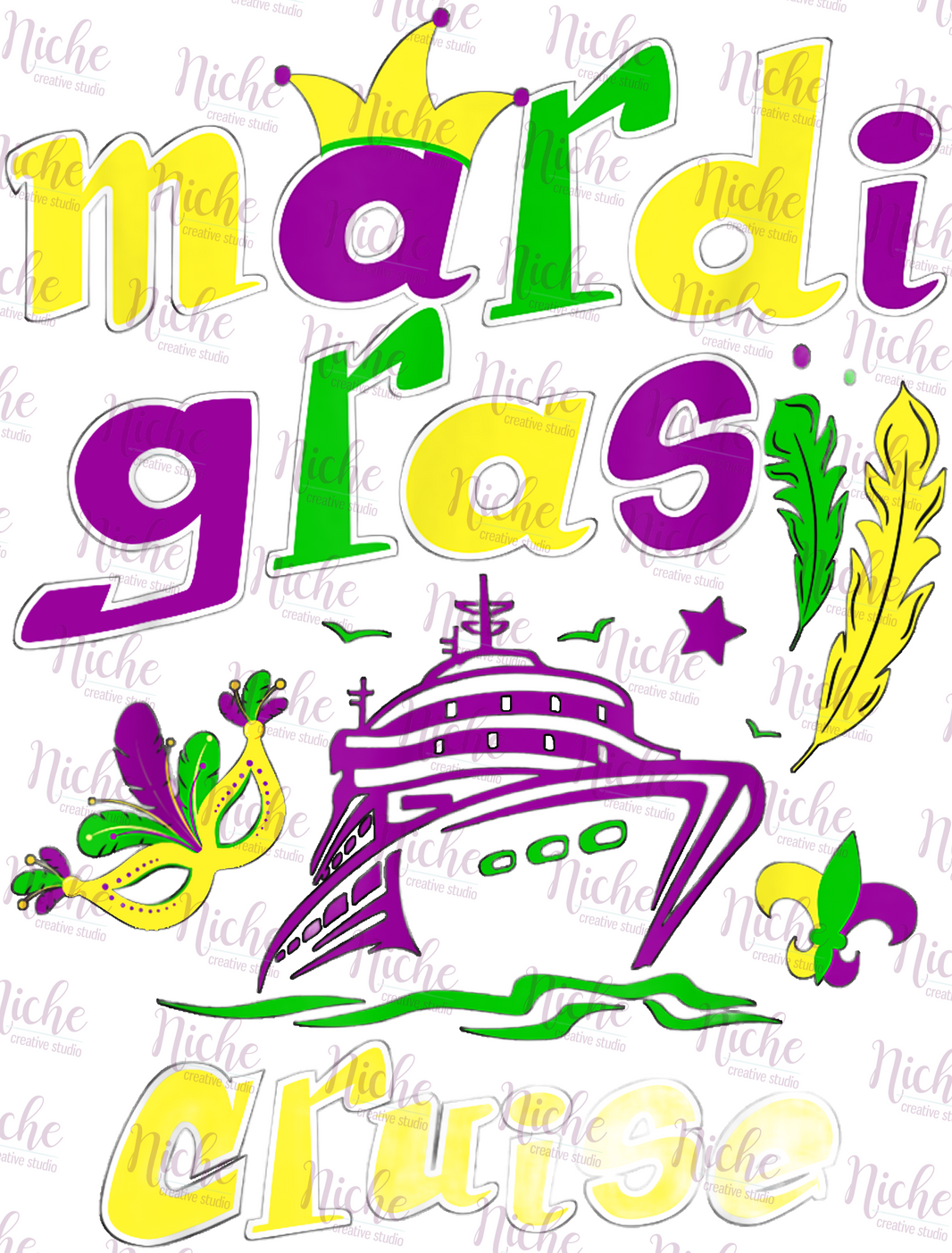 mardi gras decals