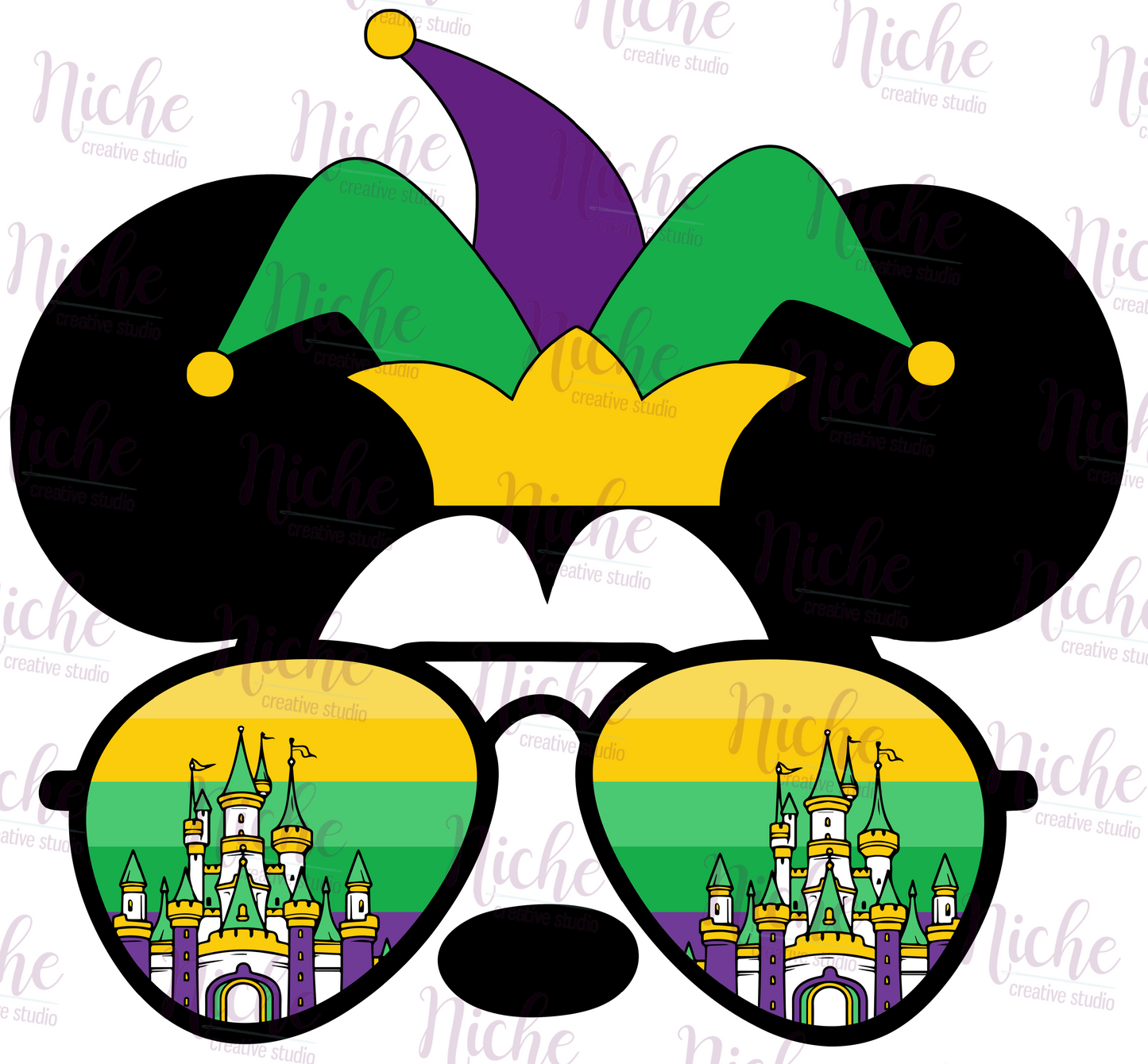 -MAR1609 Mouse Jester Decal