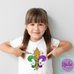 -MAR2939 Glitter Fleur De Lis Decal