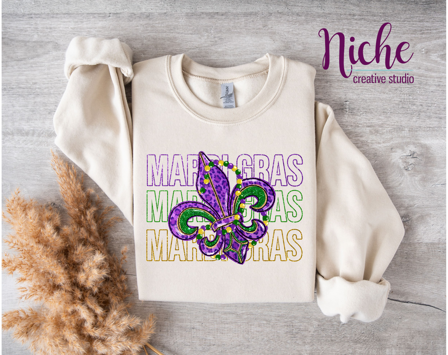 -MAR2950 Mardi Gras Repeat Decal