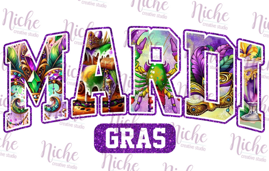 -MAR5643 Mardi Gras Decal