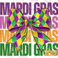 -MAR5644 Mardi Gras Repeat Bow Decal