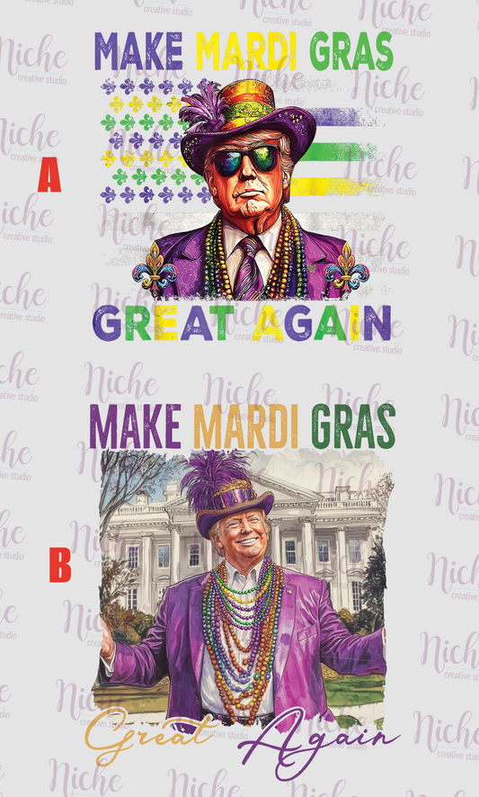 -MAR6003 Make Mardi Gras Great Decal