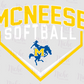 -MCN1635 McNeese Softball Decal