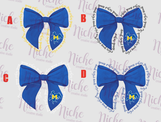 -MCN1914 Geaux Pokes McNeese Bow Decal