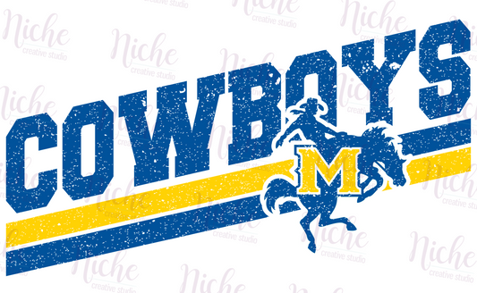 -MCN1931 McNeese Cowboys Retro Decal