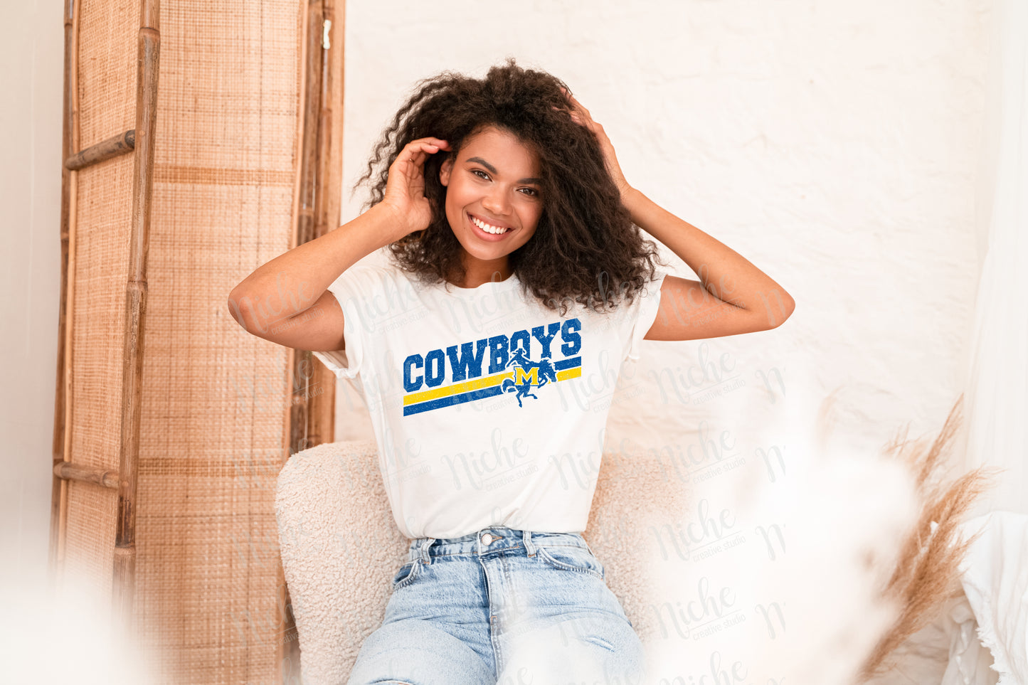 -MCN1931 McNeese Cowboys Retro Decal