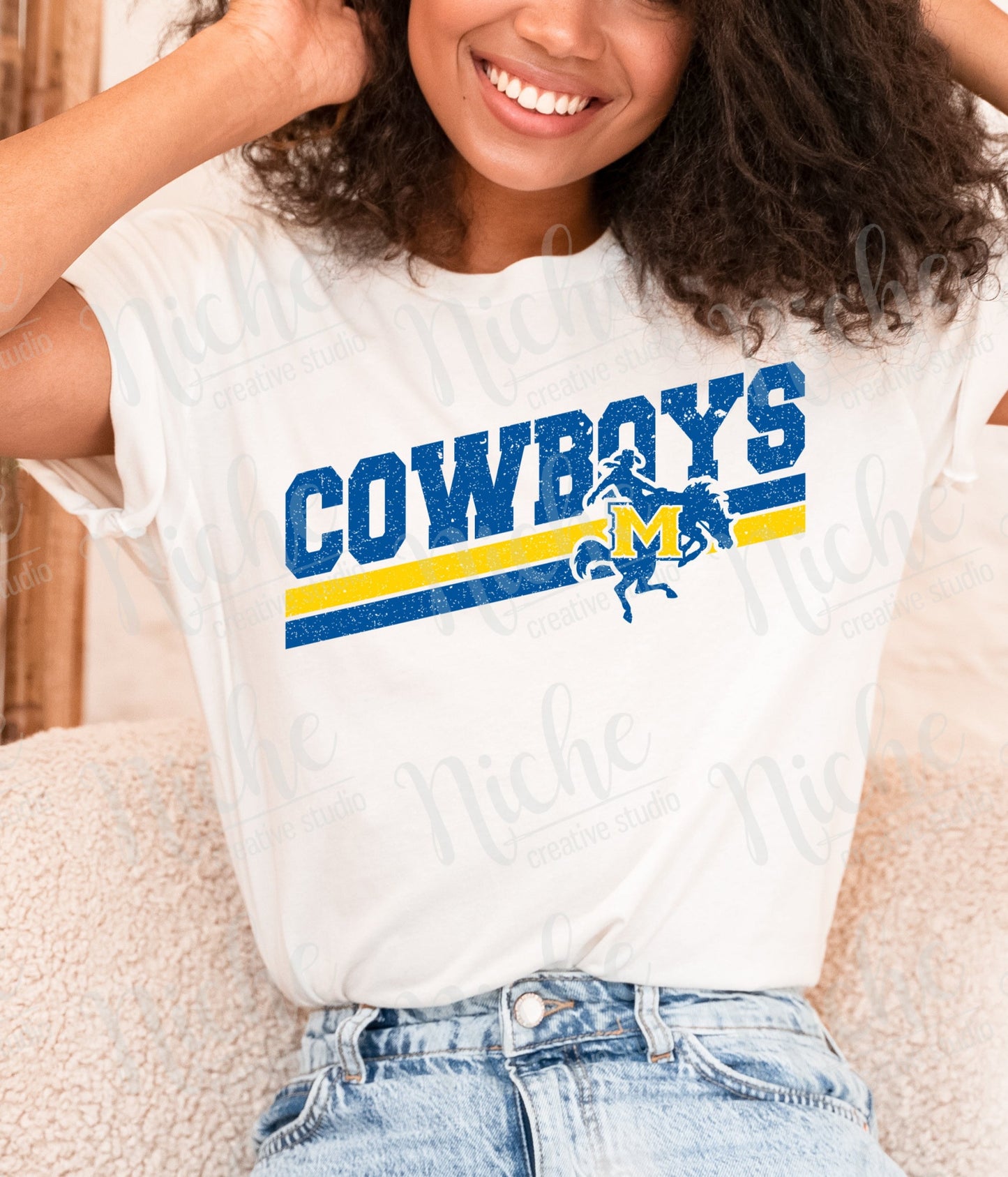 -MCN1931 McNeese Cowboys Retro Decal