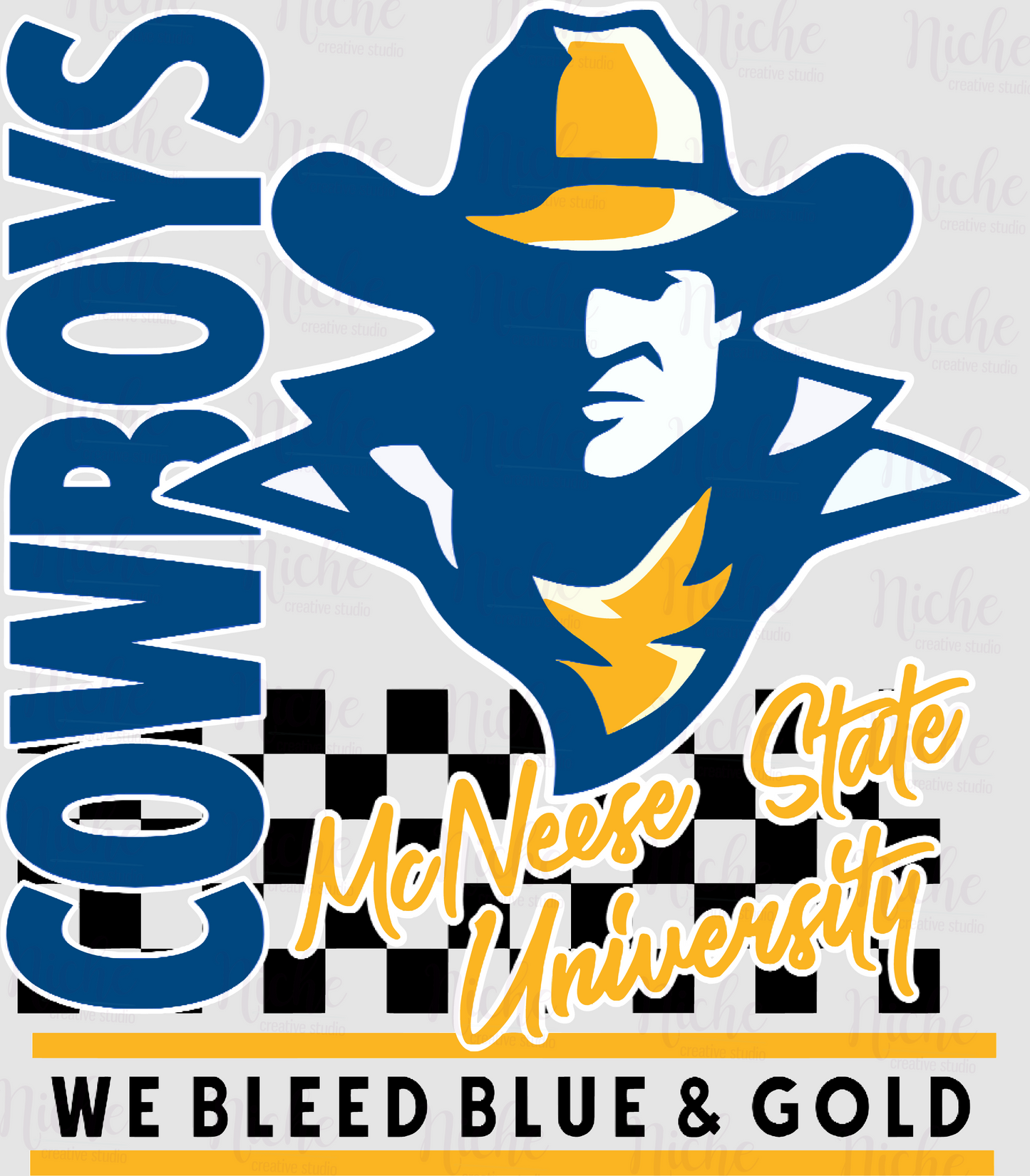 -MCN1954 Bleed Blue and Gold Decal