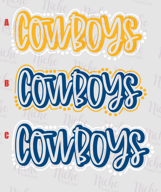 -MCN1963 Cowboys Decal