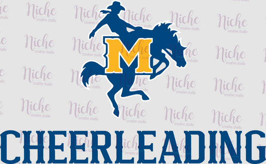 -MCN1997 Horse and Rider Cheerleading Decal