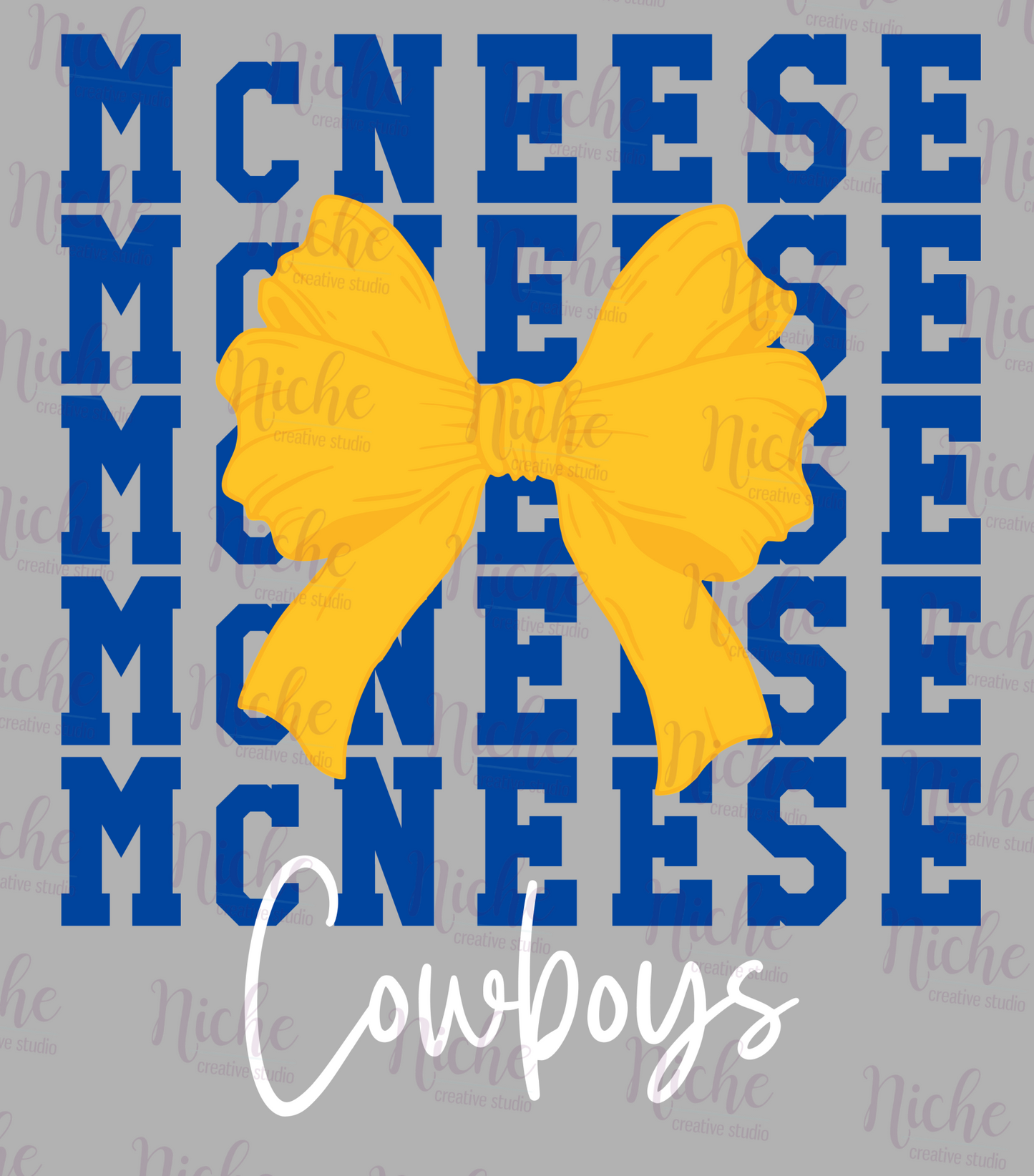 -MCN2034 McNeese Repeat Bow Decal