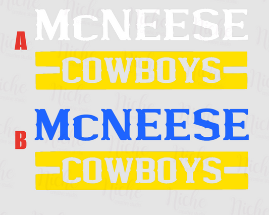 -MCN2720 McNeese Cowboys Decal