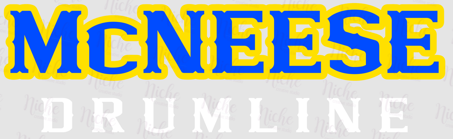 -MCN2721 McNeese Drumline Decal