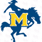 -MCN3010 McNeese Horse Decal