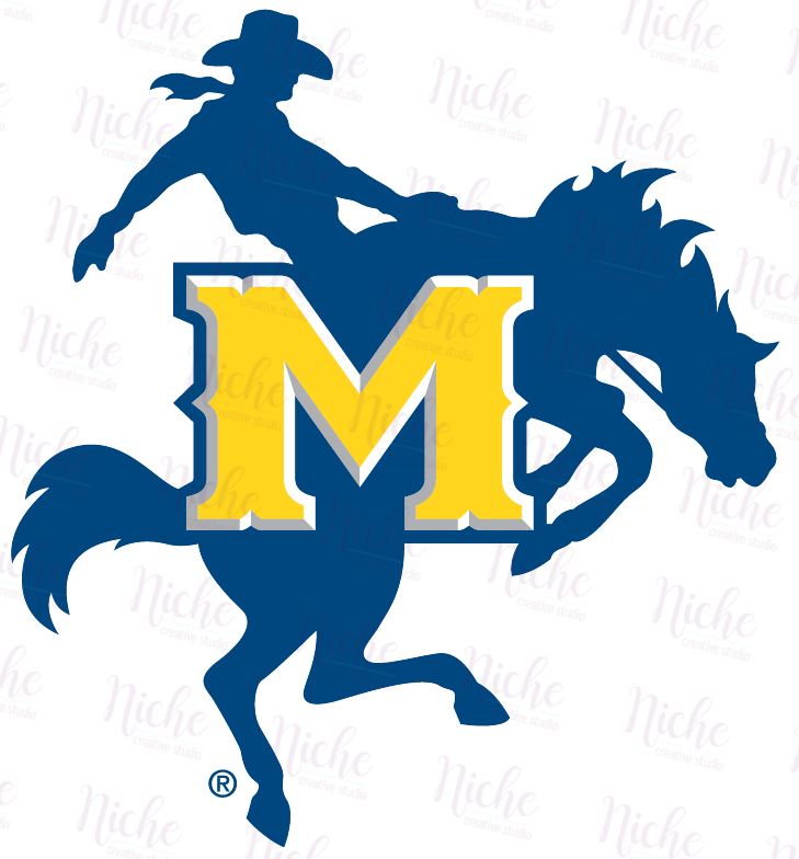 -MCN3010 McNeese Horse Decal