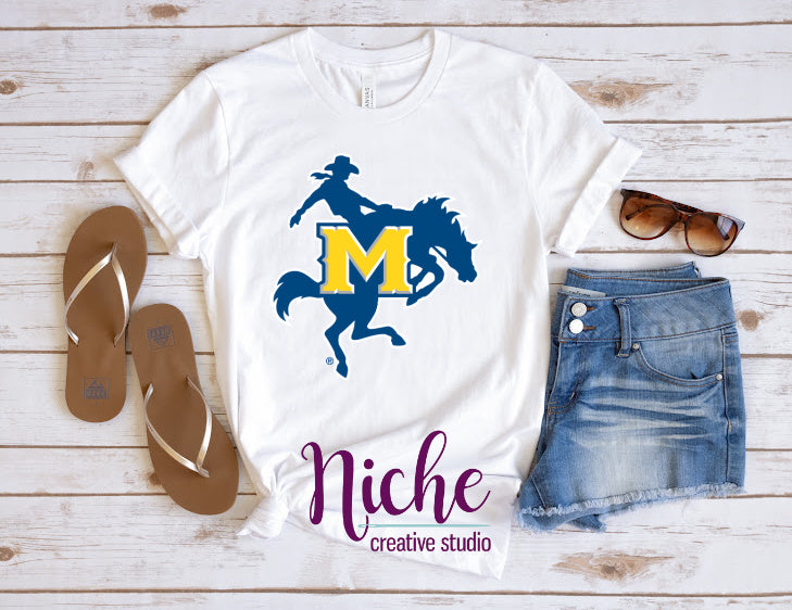 -MCN3010 McNeese Horse Decal