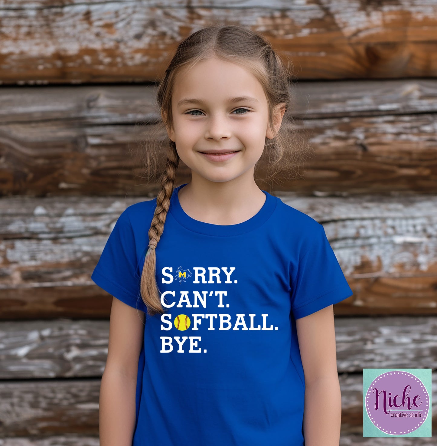 -MCN3060 Sorry Can't Softball Decal