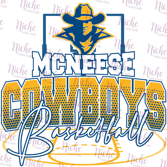 -MCN5633 McNeese Cowboys Basketball Decal