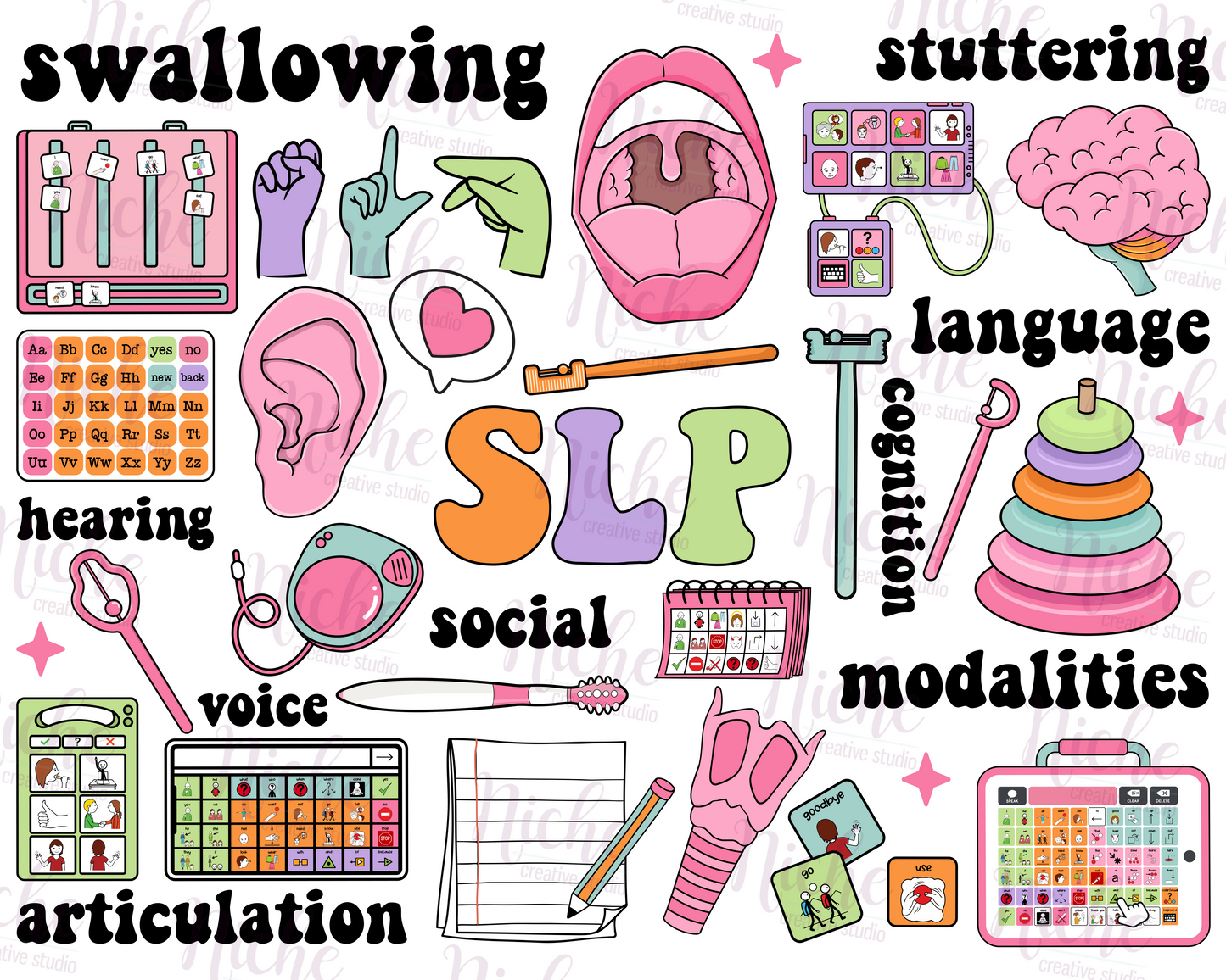 -MED002 Speech Language Decal