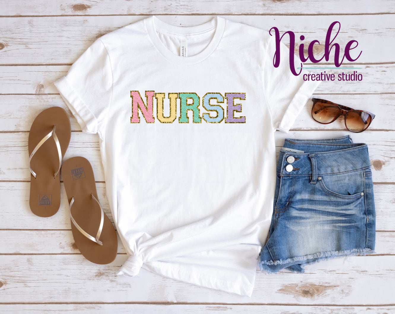 -MED016 Nurse Chenille Decal