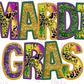 -MGR1136 Mardi Gras Cheetah Decal