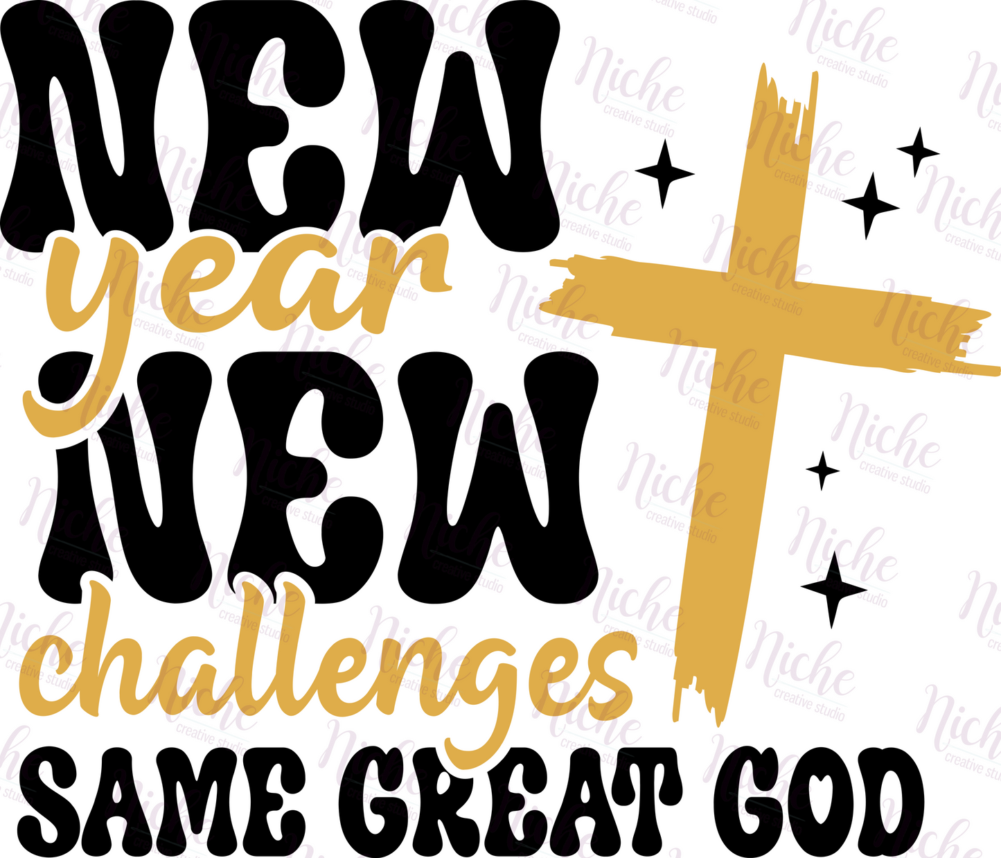 -NEW3004 New Year New Challenges Decal