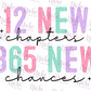 -NEW5632 12 New Chapters Decal