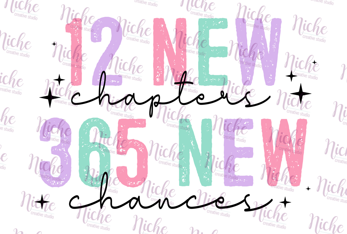 -NEW5632 12 New Chapters Decal