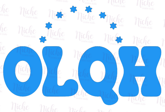 -OLQ6092 OLQH Bold Font Decal