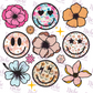 -OTH5230 Smiley Flower Collage Decal