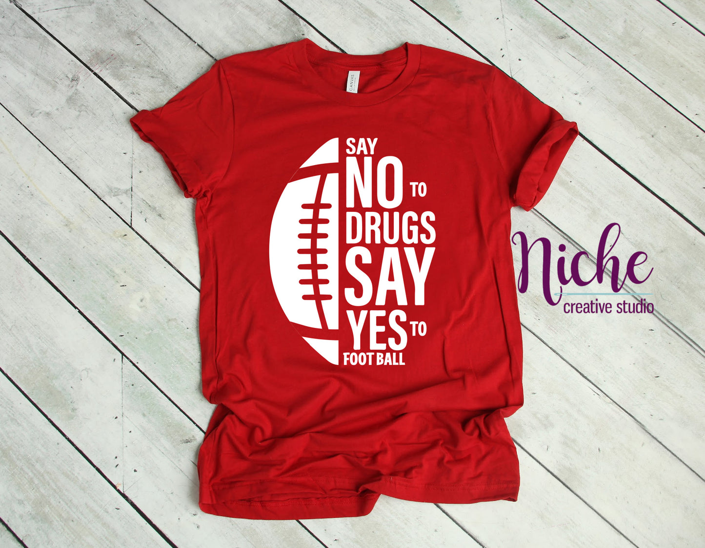 -RED5401 Say Yes to Football Decal