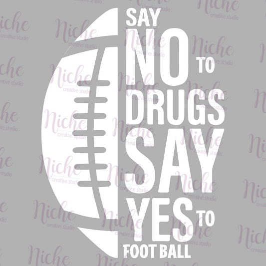 -RED5401 Say Yes to Football Decal